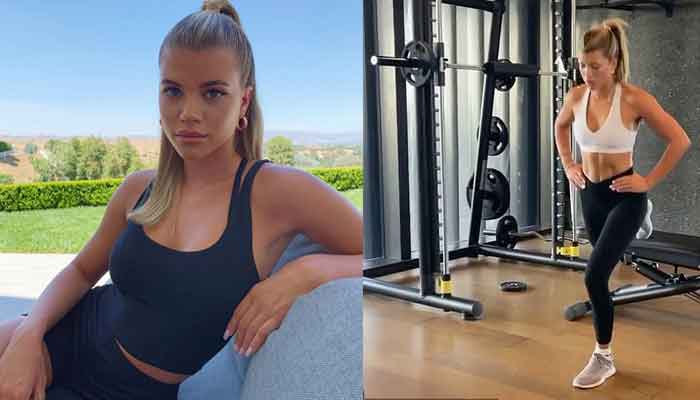 Sofia Richie gives fans a glimpse into her workout routines
