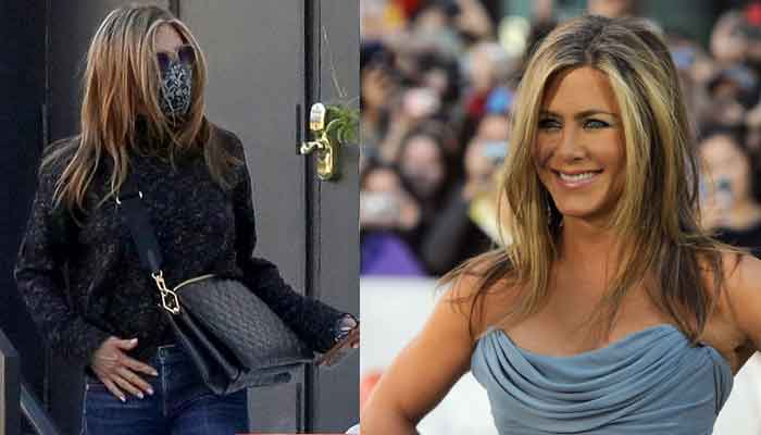 gives her in casual she Jennifer a style stuns at Los Angeles onlookers look as rare Aniston