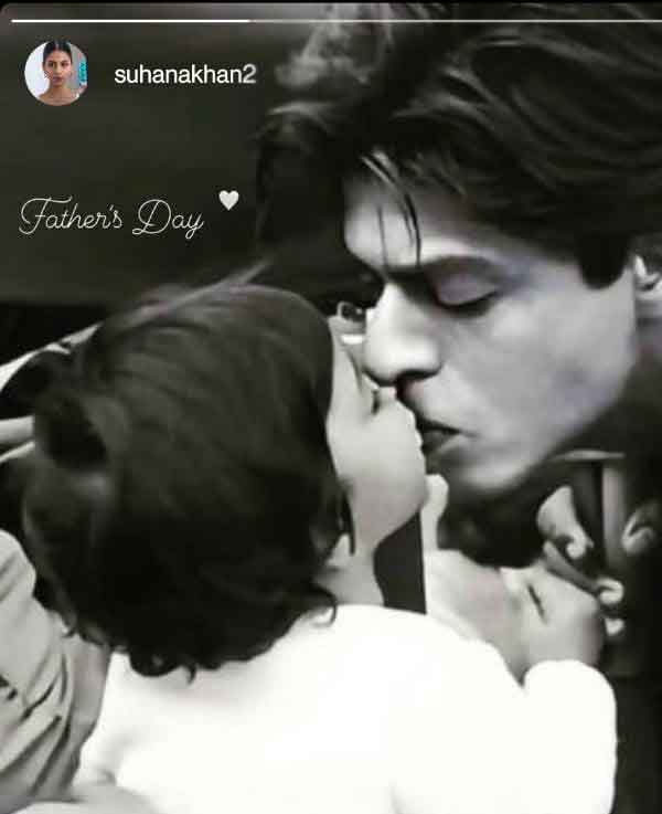 Shah Rukh Khan’s daughter Suhana Khan surprises dad on Fathers Day