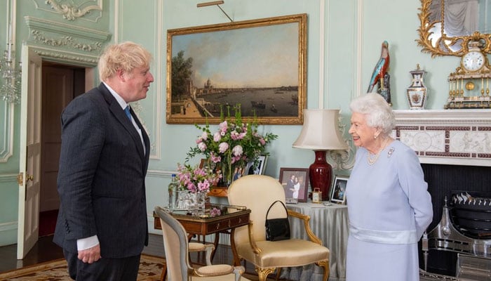 The monarch, 94, met with British Prime Minister Boris Johnson on Wednesday