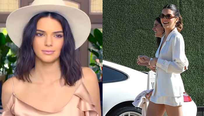 Kendall Jenner turns heads as she steps out with pals for lunch in chic outfit