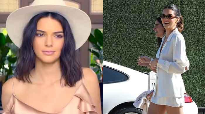 Kendall Jenner turns heads as she steps out with pals for launch in chic outfit