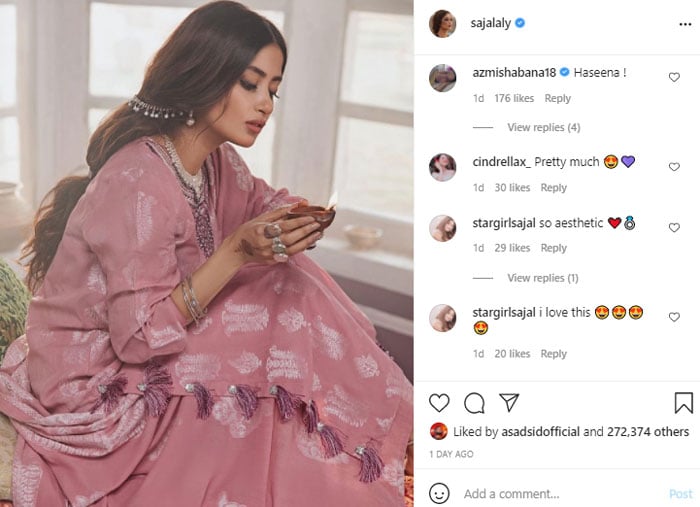 Sajal Aly leaves Bollywood star Shabana Azmi in awe with her beauty