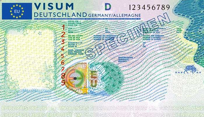 Proposal for new visa sticker. File photo