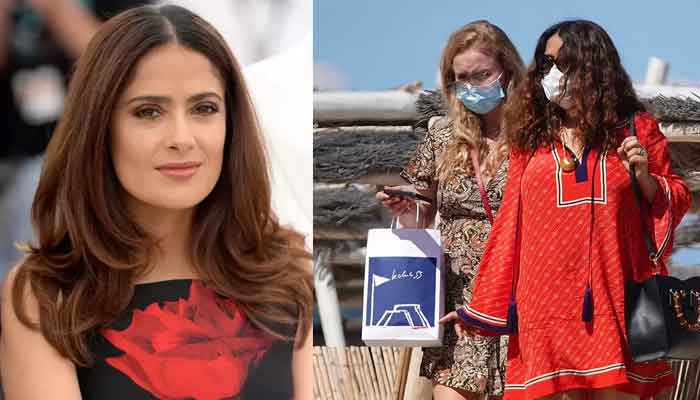Salma Hayek captures hearts as she rocks unusual dress to show off her grace