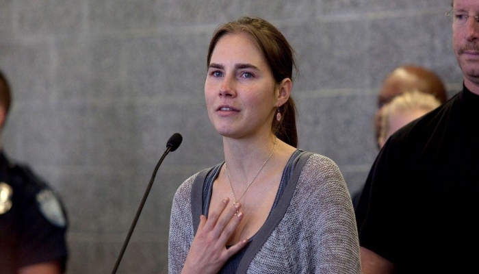 Amanda Knox expressed her frustration as Stillwater opened in US film theaters this week