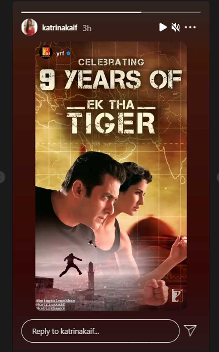 Katrina Kaif celebrates nine years of ‘Ek Tha Tiger’