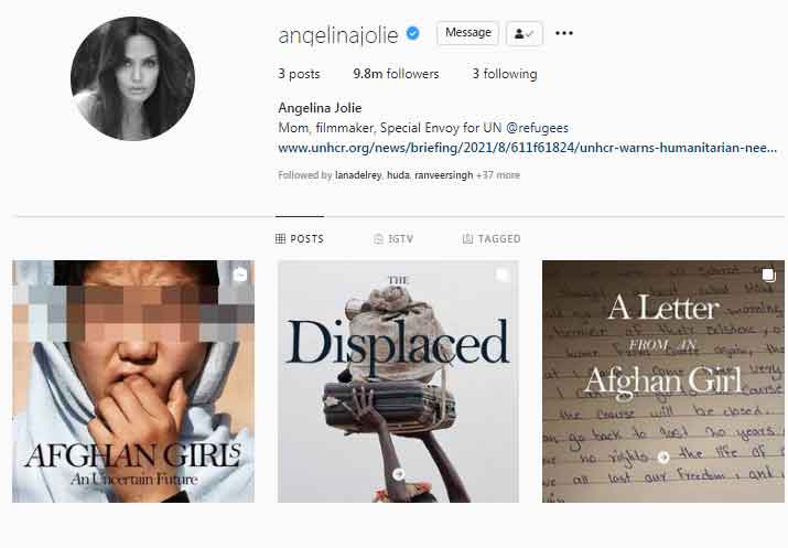 Angelina Jolie crosses 10 million followers on Instagram