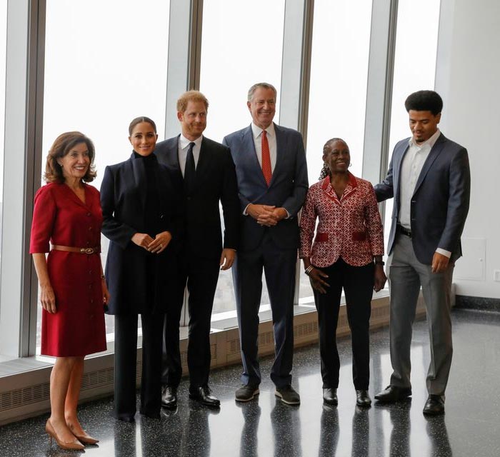 Prince Harry, Meghan Markle visit World Trade Center