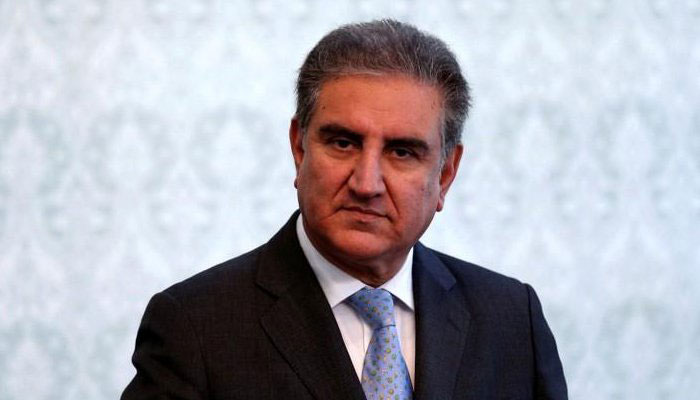 Foreign Minister of Pakistan Shah Mahmood Qureshi speaking is in London for a three-day official visit. Photo: AFP.