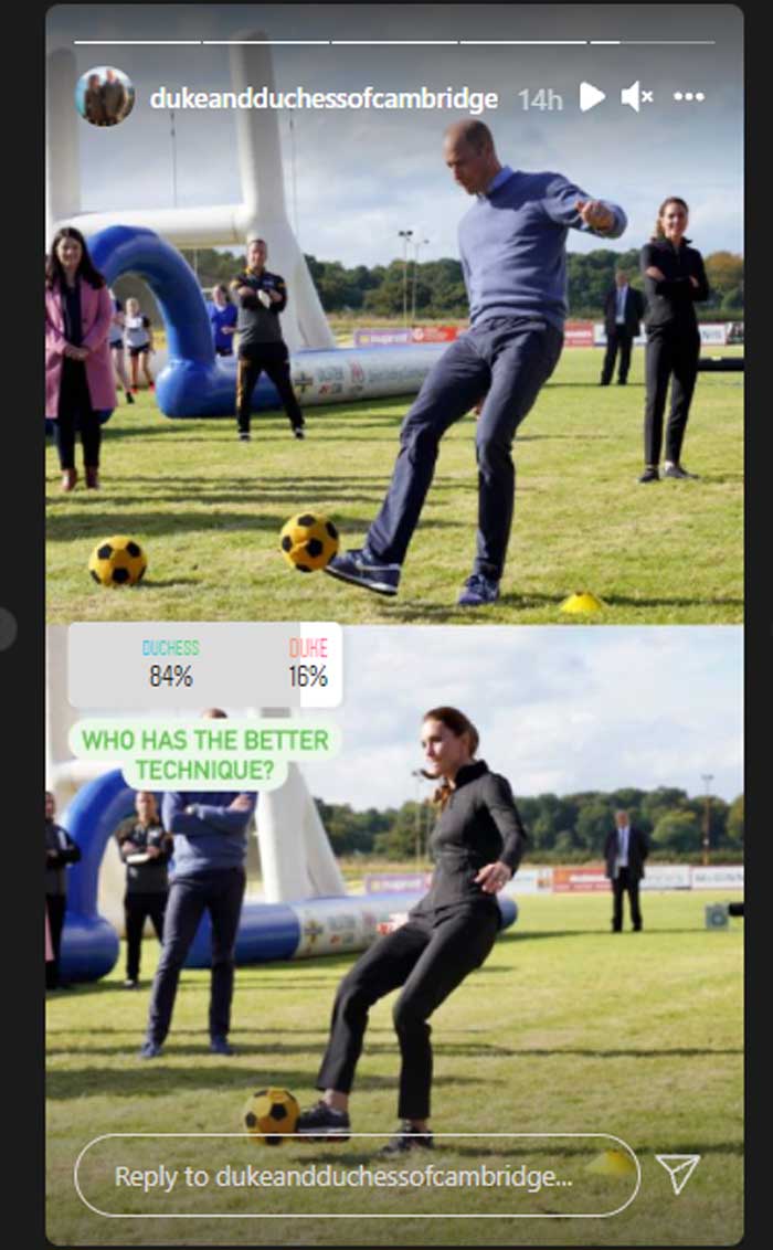 Kate Middleton, Prince William flaunt their football skills