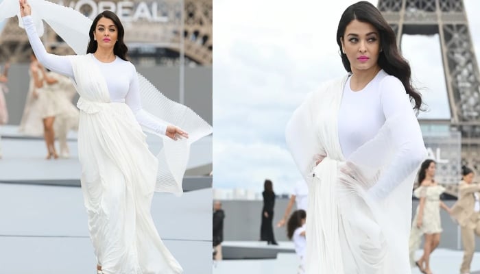 Aishwarya Rai Bachchan turns heads at Paris Fashion Week, looks divine in white attire