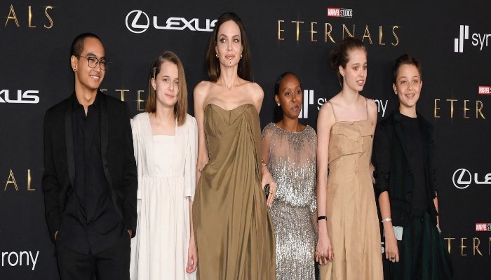Angelina Jolie turns ‘Eternals’ premiere into family night, brings her five kids at the event