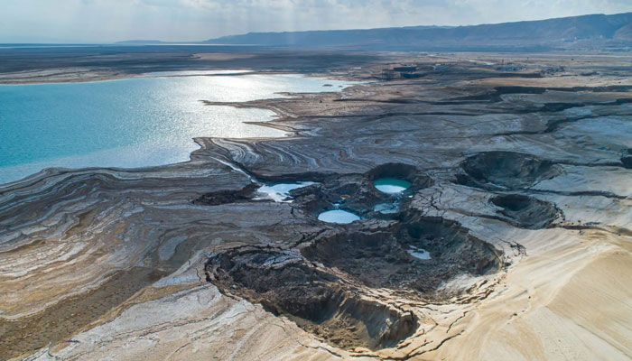 Dead Sea loses a third of its surface area to sinkholes since 1960