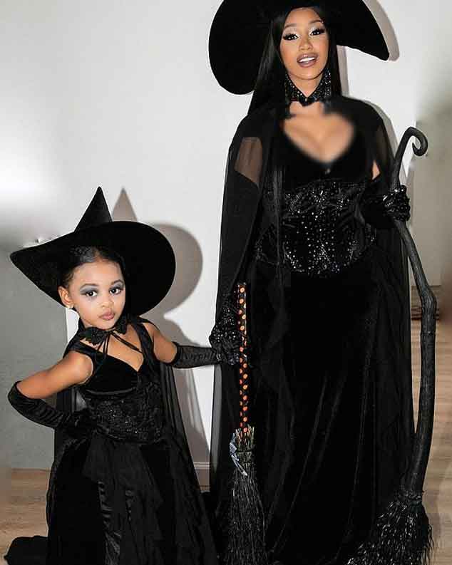 Cardi B transforms into witch to celebrate Halloween