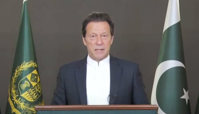 Prime Minister Imran Khan addressing to the nation on November 3, 2021. — Youtube/HumNewsLive