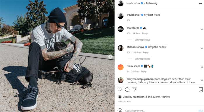 Travis Barker introduces his ‘best friend’ to world after engagement with Kourtney