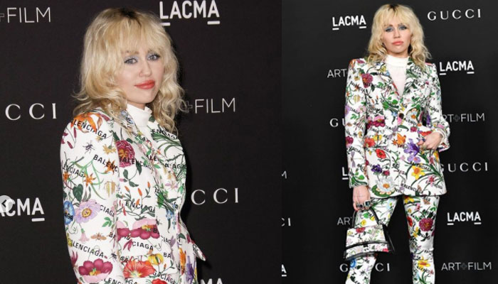 Miley Cyrus stuns floral print ensemble at LACMA Art and Film Gala, see pics