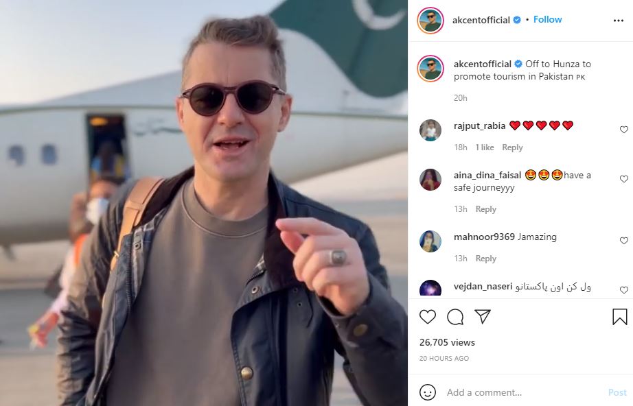 Akcent flies off to Hunza to promote Pakistans tourism