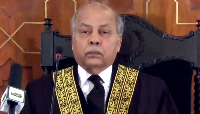Chief Justice of Pakistan Gulzar Ahmed. Photo: file
