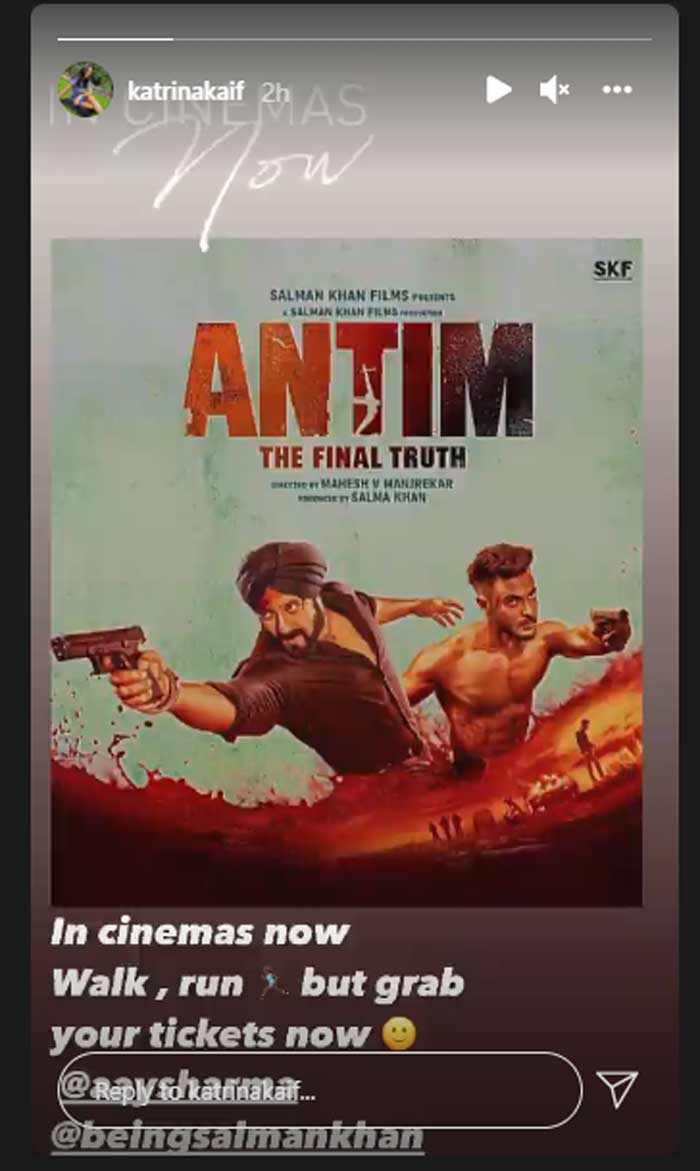 Katrina Kaif promotes Salman Khan’s film ‘Antim’