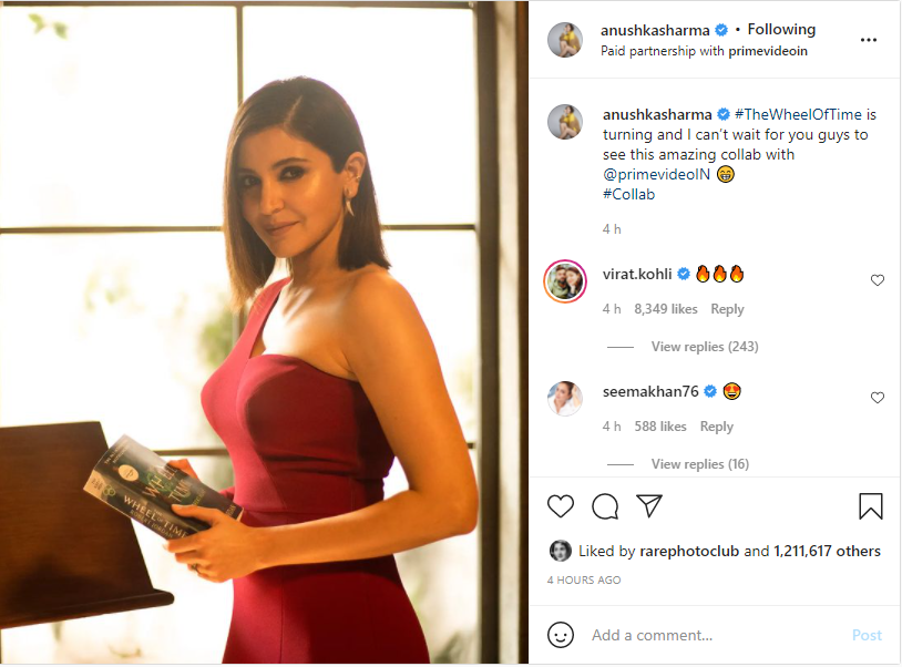 Anushka Sharma makes jaws drops as she poses with ‘Wheel of Time’ book
