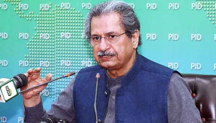 Federal Minister for Education Shafqat Mahmood. File photo