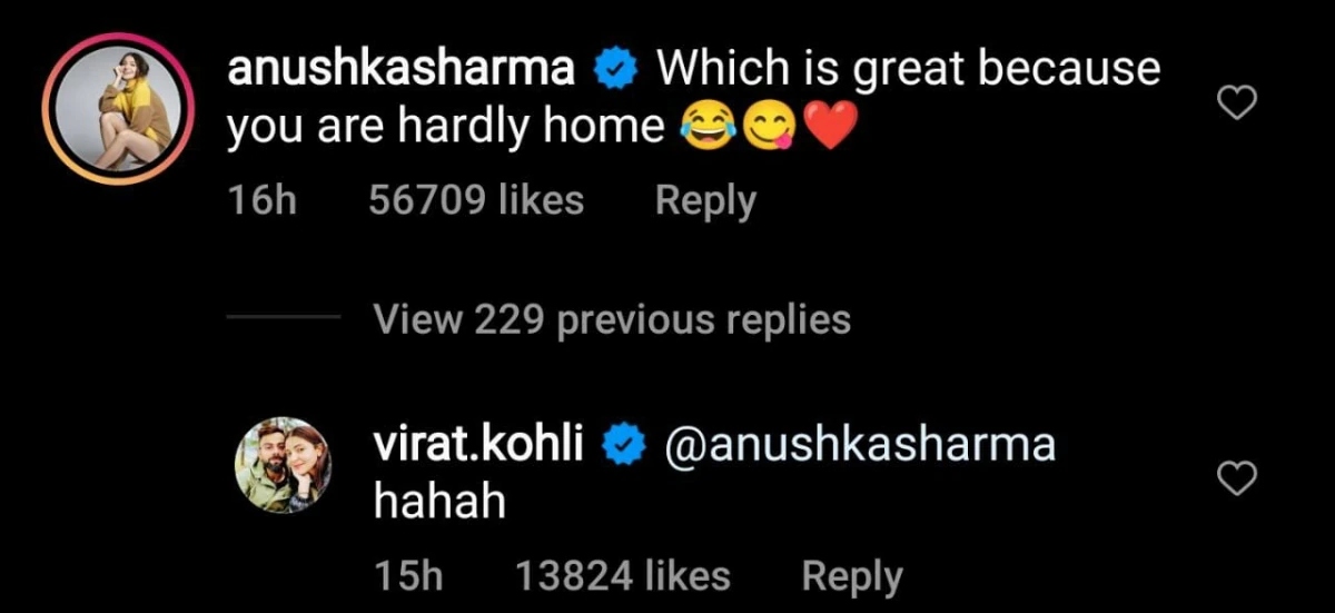 Anushka Sharma takes a hilarious dig at hubby Virat Kohli, ‘You’re hardly home’
