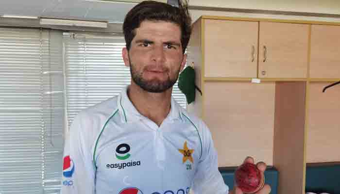 Shaheen Afridi after taking his fourth 5-wicket haul.