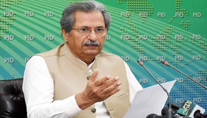 Federal Minister for Education Shafqat Mahmood: Photo: PID/ file