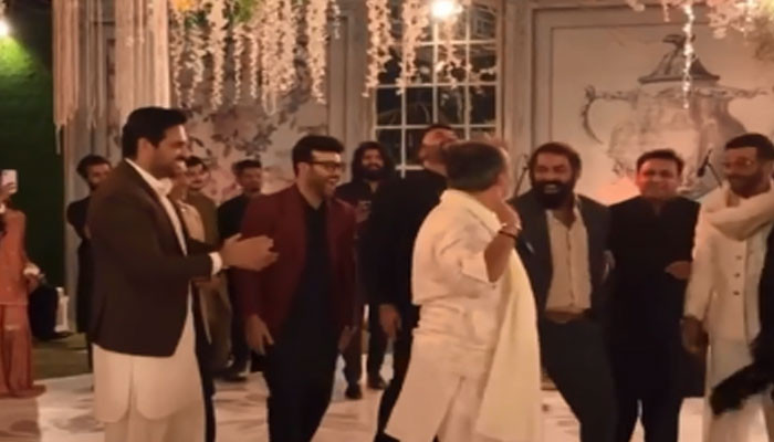 Faysal Quraishi, Humayun Saeed exude impressive dance moves at celebrity wedding