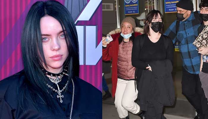 Billie Eilish fans get excited to see her at JFK Airport in NY
