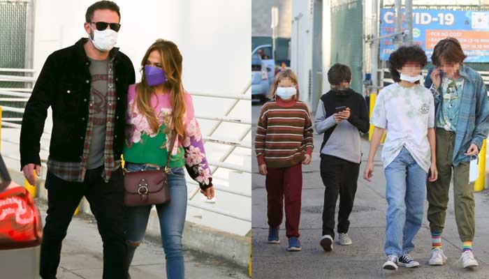 Ben Affleck and Jennifer Lopez enjoy outing with their children