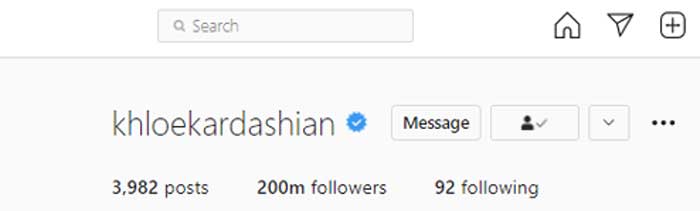 Khloe Kardashian reaches 200 million Instagram followers amid Tristan Thompson cheating claims