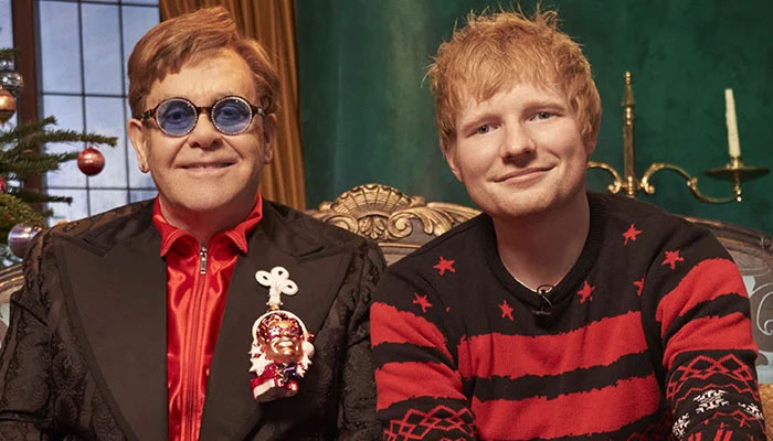 Ed Sheeran almost killed Elton John during Christmas song shooting
