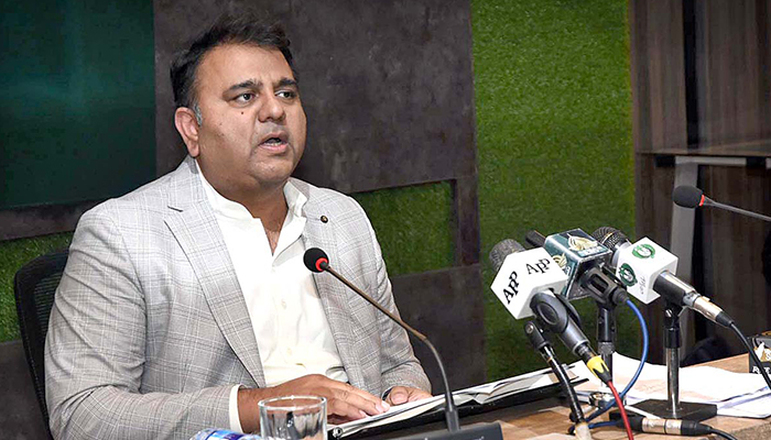 Federal Minister for Information and Broadcasting Fawad Chaudhry said Tuesday addressing a post-cabinet press conference in Islamabad, on December 7, 2021. — APP