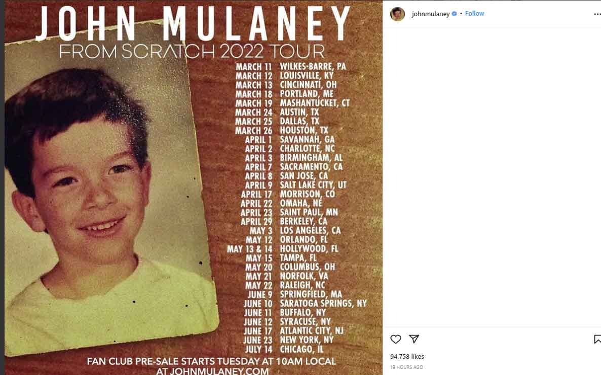 Why John Mulaney follows only US Secret Service account on Instagram?