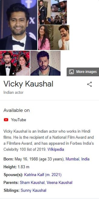 Vicky Kaushal, Katrina Kaif dubbed married by Wikipedia before big day