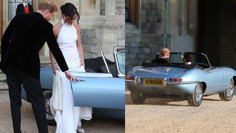 Prince Harry and Meghan Markles eagle-eyed fans spot interesting message on their wedding car