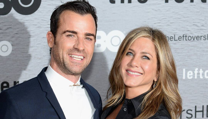 Aniston appeared in a show produced by ex-husband Justin Theroux on Tuesday