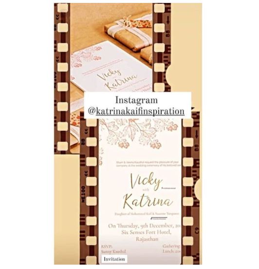 Vicky Kaushal, Katrina Kaifs wedding card goes viral: See Photo