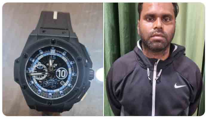 Indian man arrested for stealing Diego Maradonas Hublot watch.