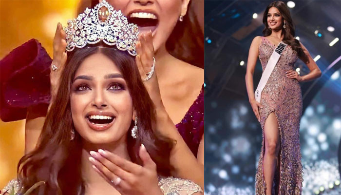 Miss India Harnaaz Sandhu memahkotai tiara