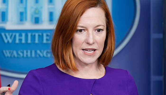 White House Press Secretary Jen Psaki criticised Russia over troop buildup near Ukraine border. File photo