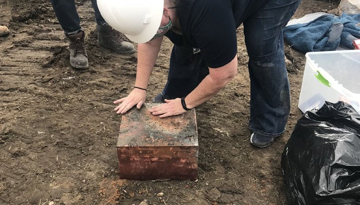 Time capsule found in base of US statue
