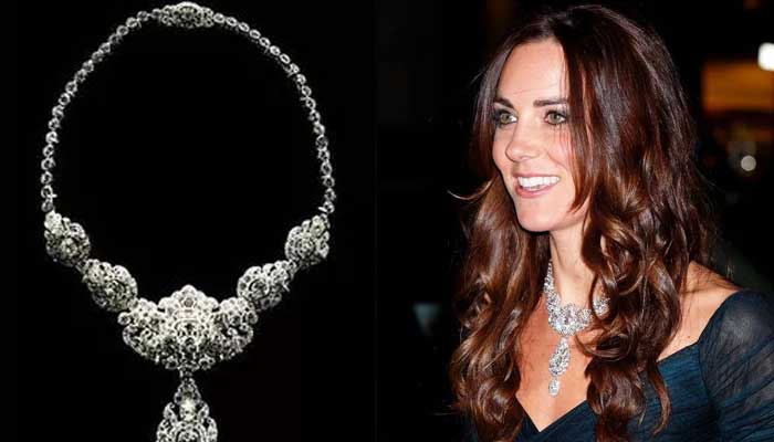 Kate Middleton is lucky royal to wear Queen’s £70 million diamond necklace