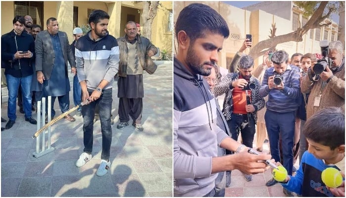 Pakistan skipper Babar Azam spending time at an orphanage in Lahore, on December 28, 2021. — Instagram/babarazam