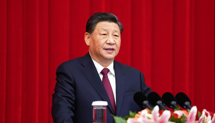Chinese President Xi Jinping addresses the New Year gathering organized by the National Committee of the Chinese Peoples Political Consultative Conference (CPPCC) in Beijing. Photo: Xinhua