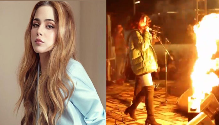 Aima Baig saves herself from fire mishap amid concert: Watch Video