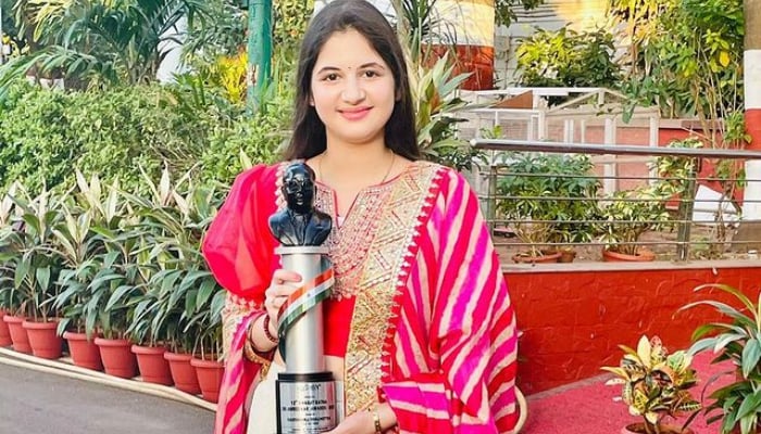 Harshaali Malhotra, Bajrangi Bhaijaans Munni, was awarded the Bharat Ratna Dr Ambedkar Award